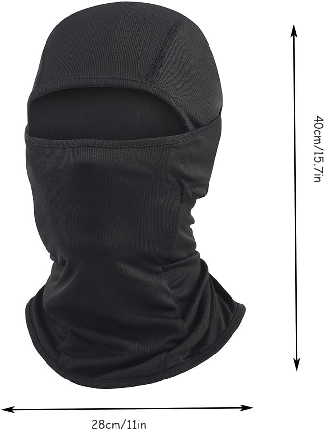 OVOY Black Full Face Ski Mask for Motorcycle Riding