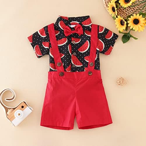 Red Toddler Set - Watermelon Print