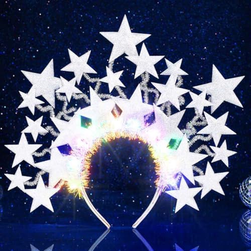 GLINK Glowing LED Nightclub Hair Band