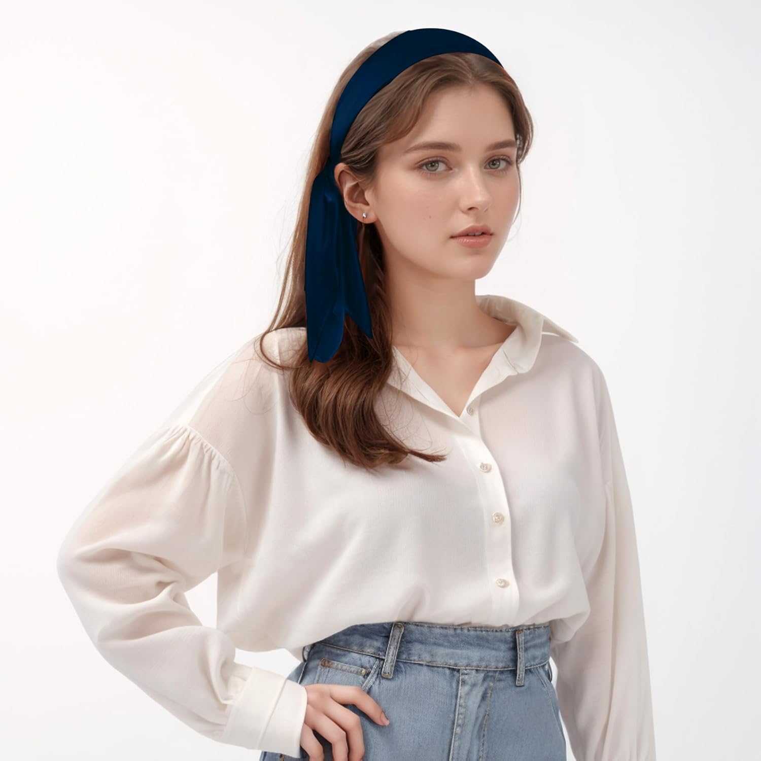 Satin Square Scarf for MenWomen