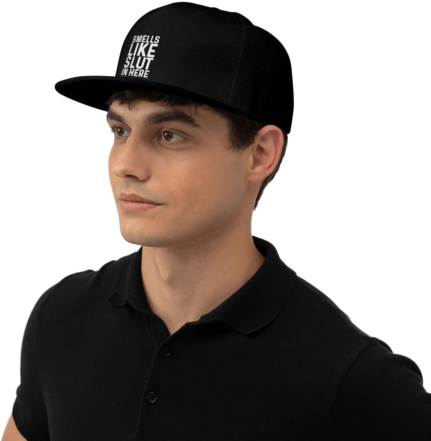 Smells Like Slut in Here Flat Bill Cap for Men and Women
