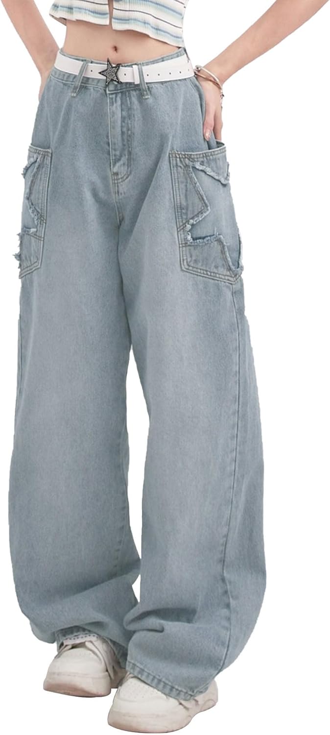Kisswow Star Y2K Cargo Pants Women CuteSUSannah Tease
