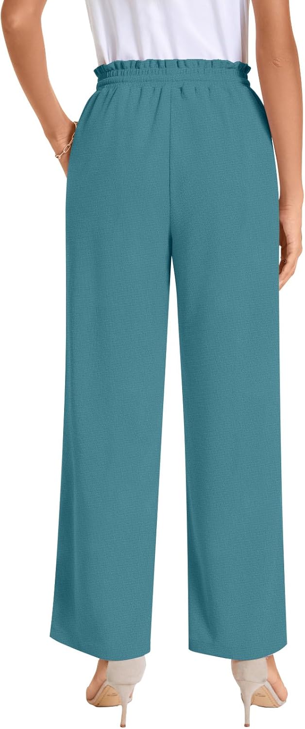 Bestbee 2025 Business Casual Pants for Women High Waist and Waffle Knit