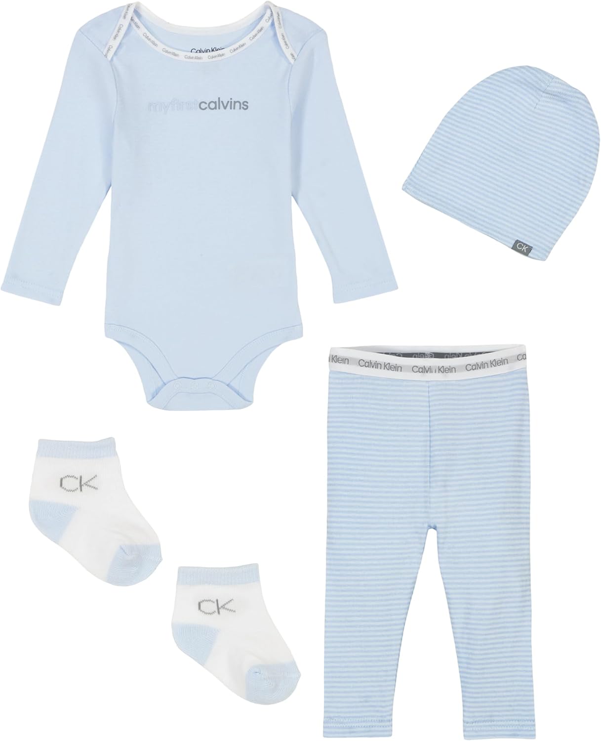 Calvin Klein Baby Boys 4-Piece Take Me Home Pants Set Premium QUALITY