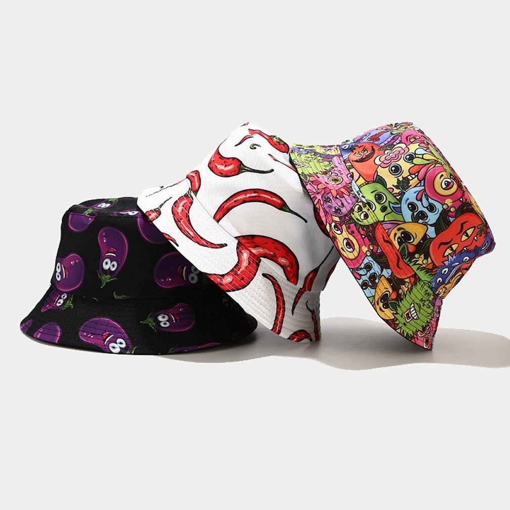 Stylish Unisex Bucket Hat for Women Men Reversible Lightweight