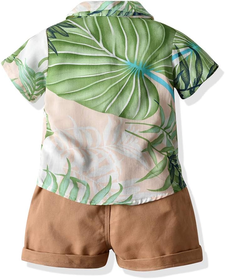 Adorable Toddler Boy Hawaiian Shorts Set - Soft Fashionable Summer Clothes