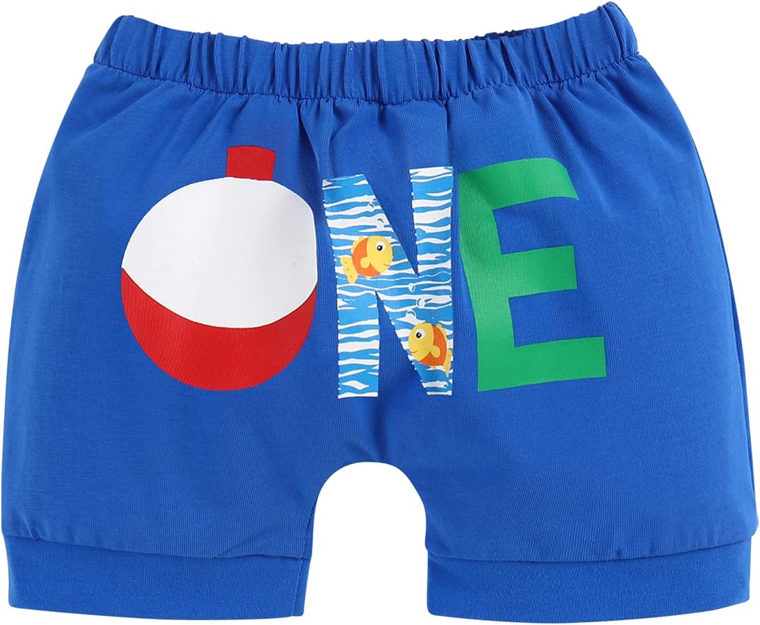 1st Birthday Dinosaur Space Shorts for Boys
