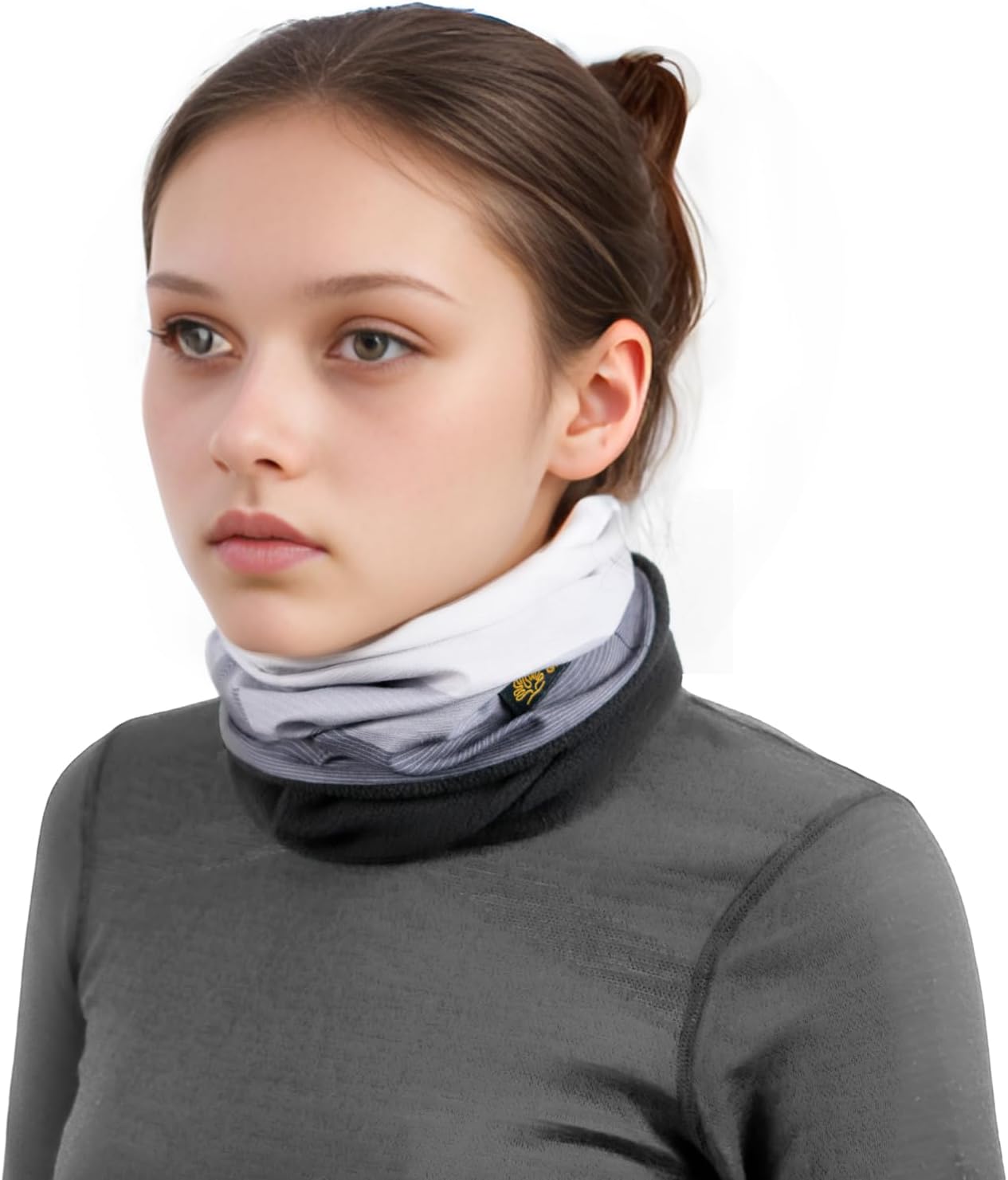 Winter-Ready Dual-Fabric Neck Gaiter for Cold Weather Activities