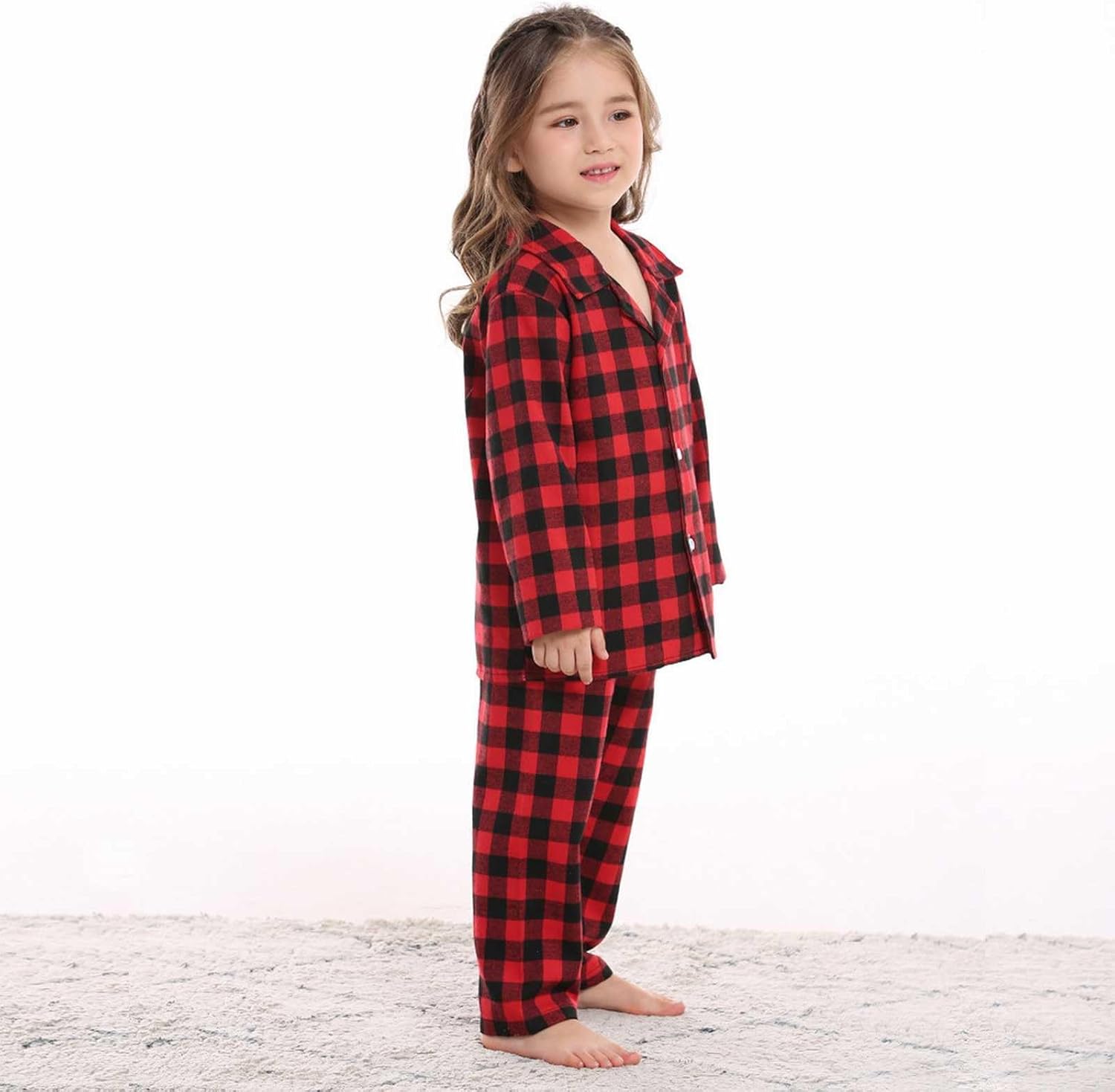 Red Plaid Winter Toddler Boys Set