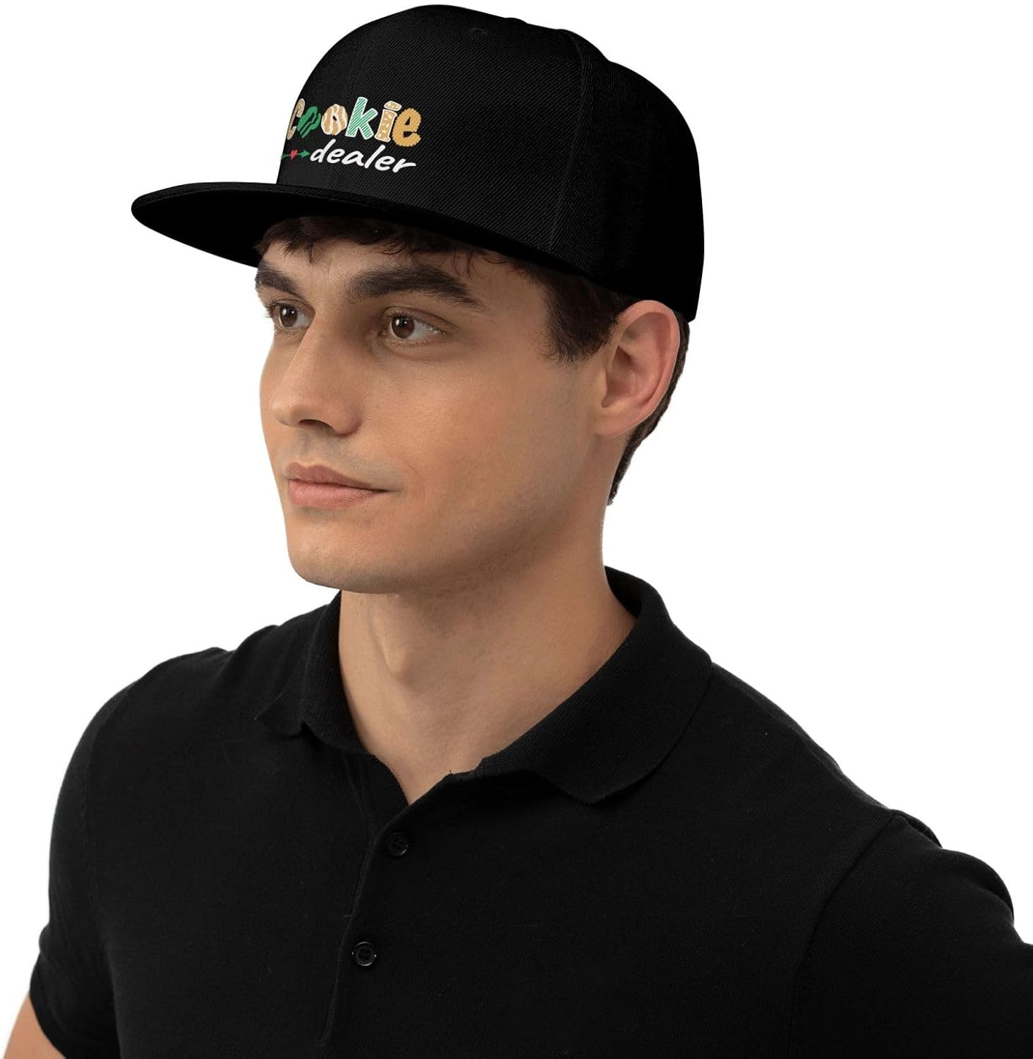 Cookie Dealer Flat Bill Cap Black