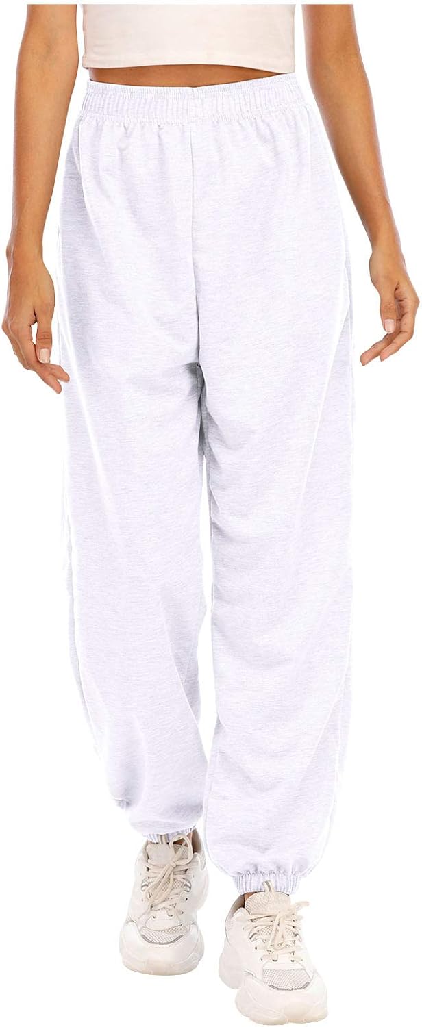 High Waist Womens Sweatpants with Pockets