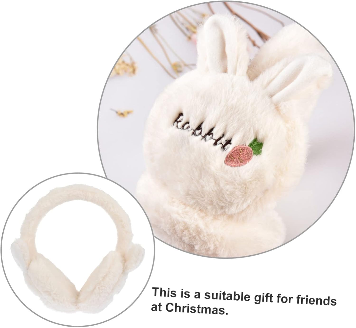 Adjustable Plush Winter Ear Muffs for Cold Weather Warmness and Comfort