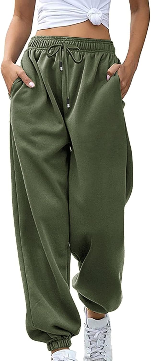 Premium High Waisted Cinch Bottom Sweatpants for Women Comfort Style