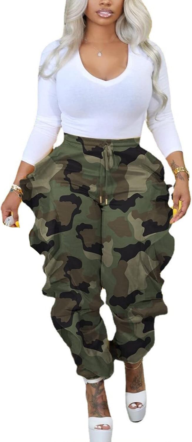 DINGANG Fringe High Waisted Pants Women
