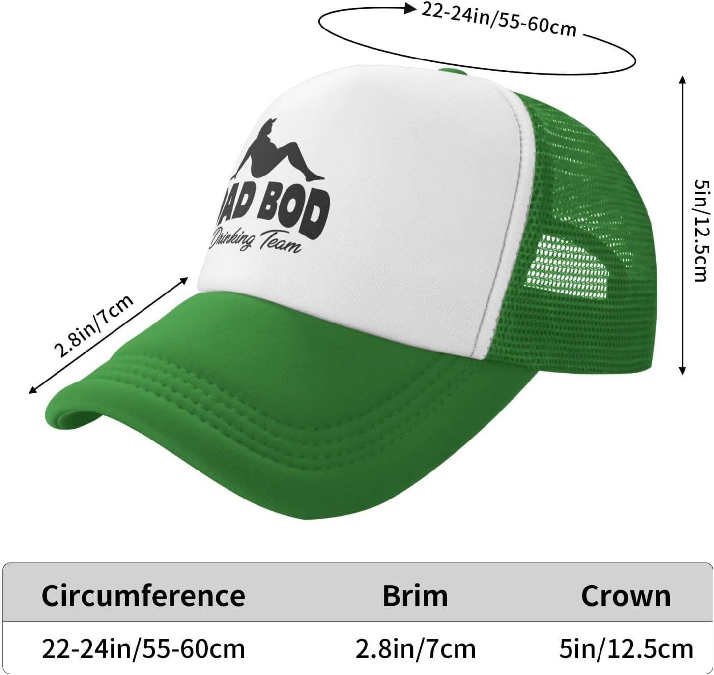 Dad BOD Funny Baseball Cap Adjustable US men women hats UV Protection