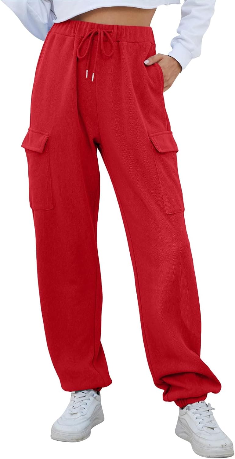 High Waist Cargo Drawsamp sweatpants for Women