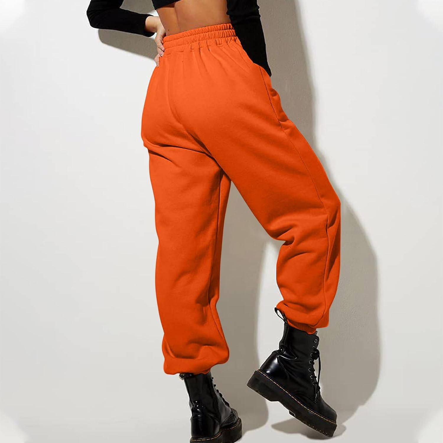 High-Waisted Drawstring Sweatpants