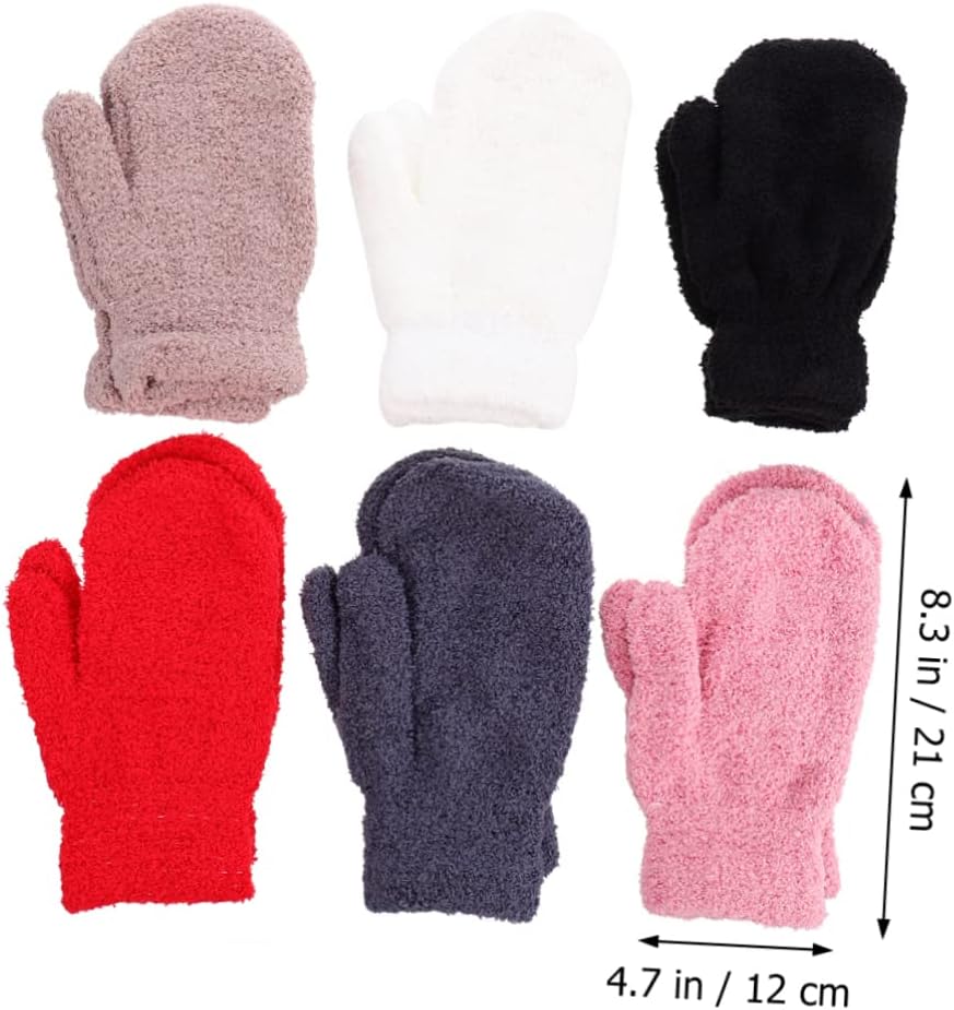 SAFIGLE Fleece Half Mittens for Winter
