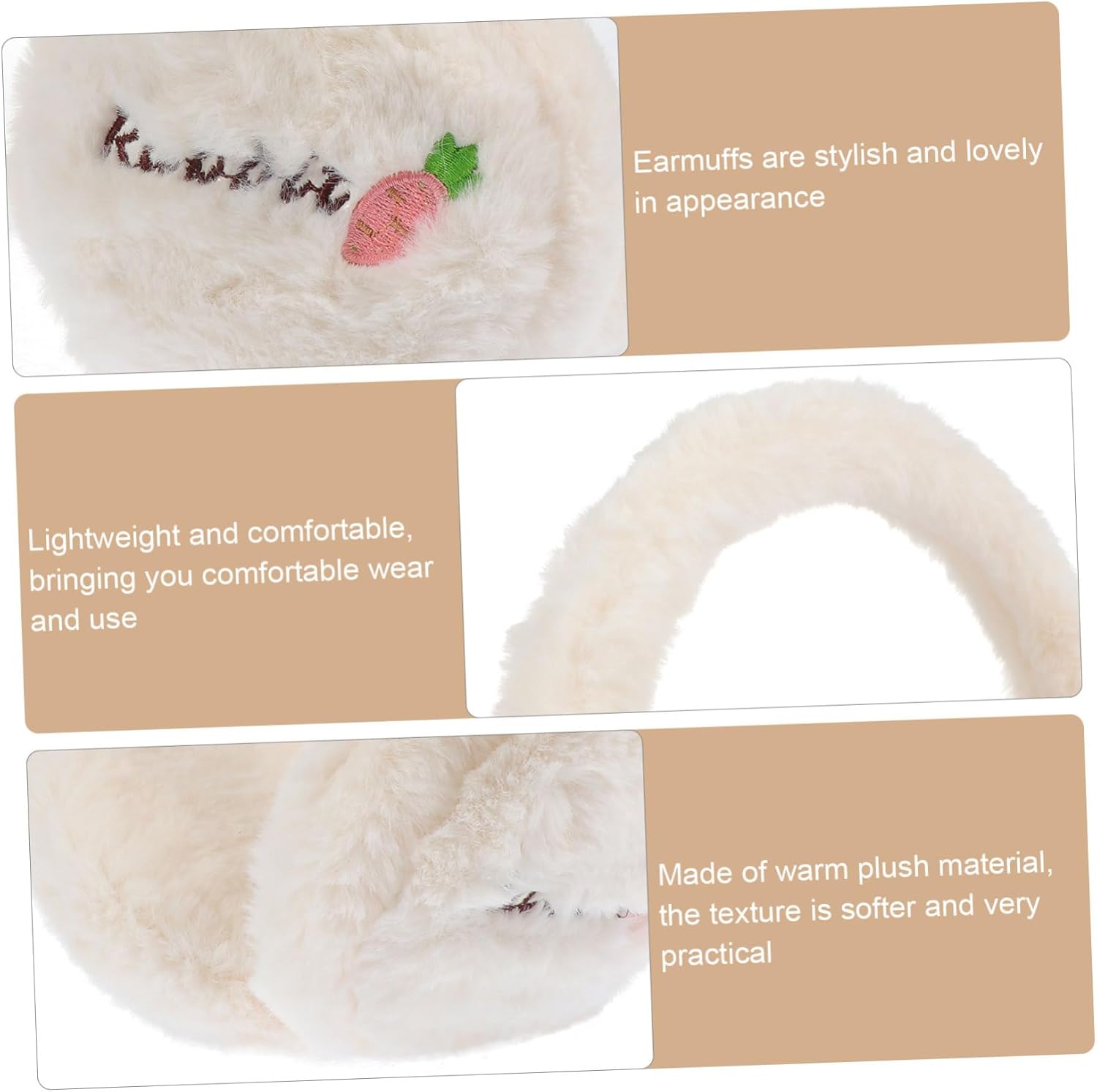 Ewarm Earmuffs for Women - Soft and Comfortable for Winter