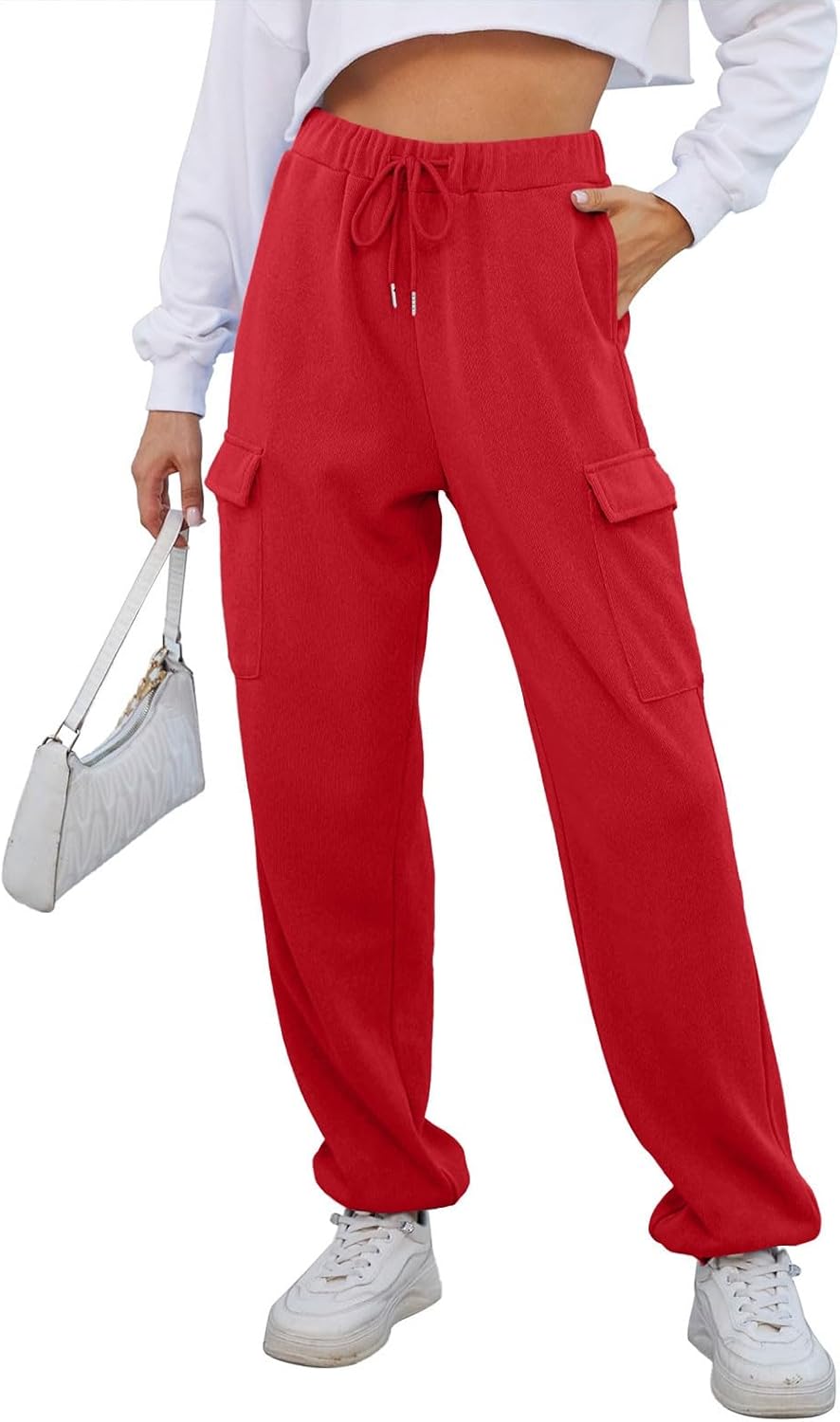 High Waist Cargo Drawsamp sweatpants for Women