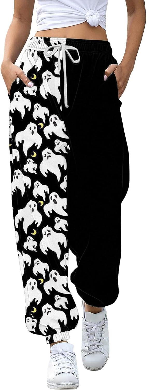 Womens Halloween Sweatpants with Pockets