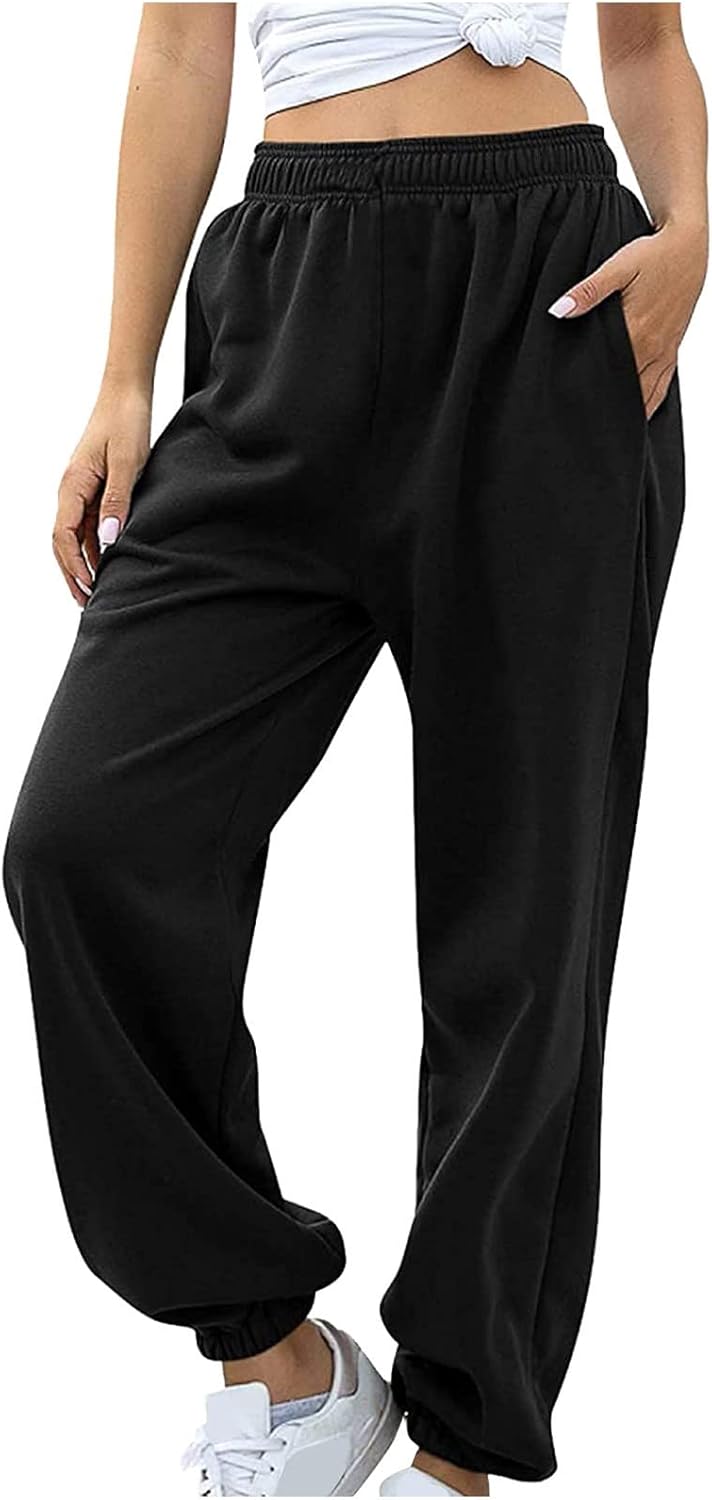 Trendy High-Waisted Jogger Pants for Women