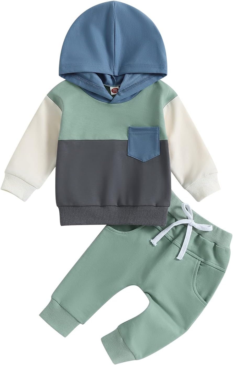 2-in-1 Dinosaur Deer Print Set for Baby Boys FallWinter