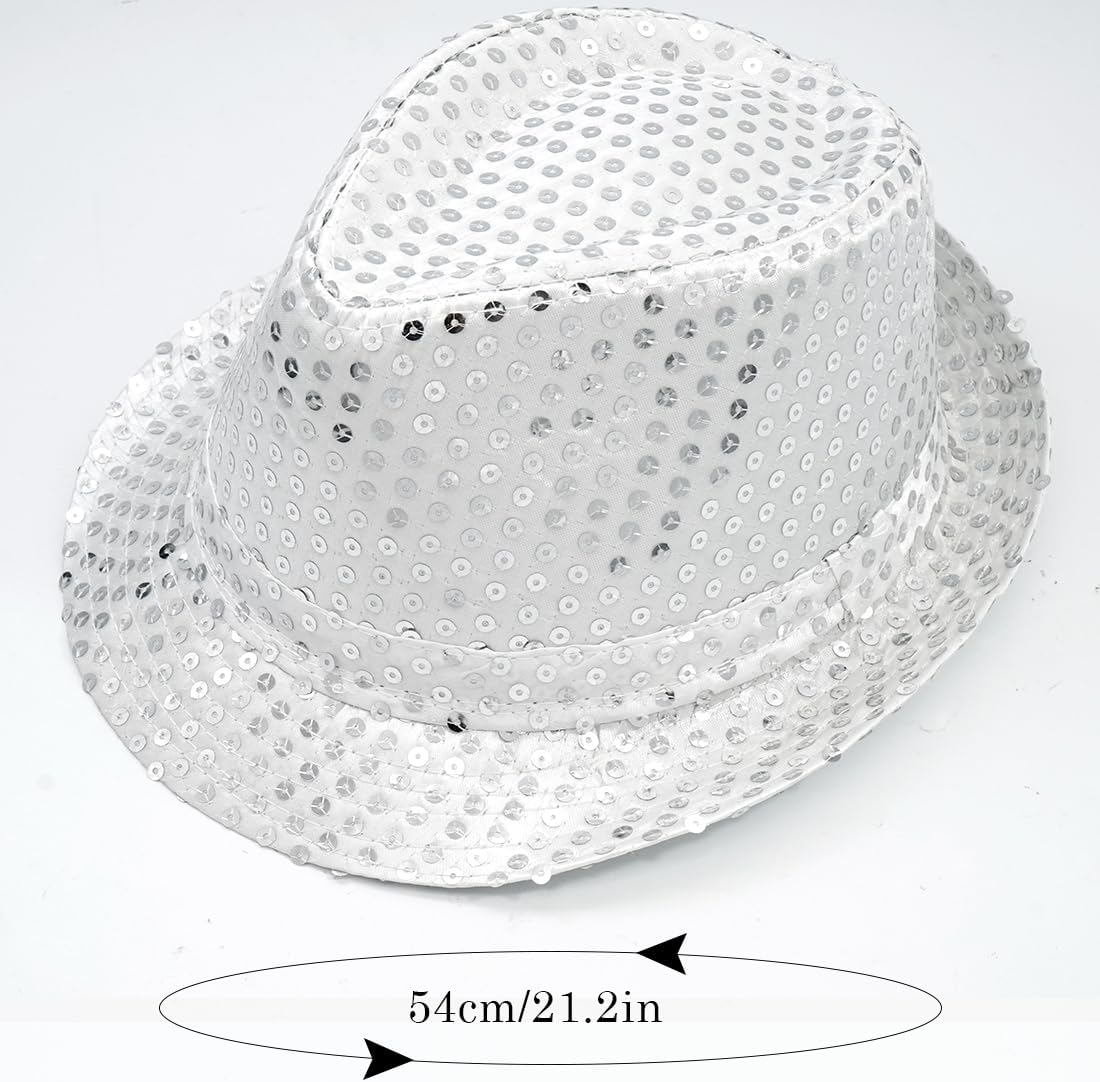 Stunning Sequins Fedora Hat for Kids - Perfect for Parties Dance