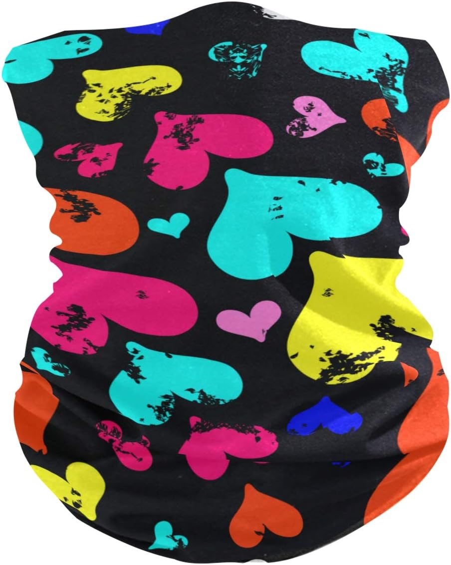 My Little Nest Multicolored Heart Balaclava Face Cover