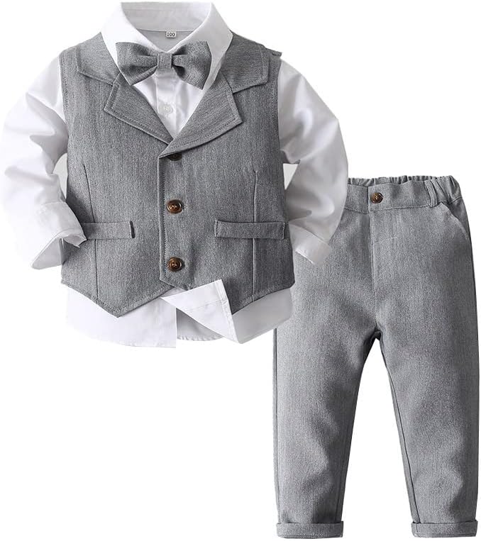 Abolai Baby Boys Set of 3 - gentleman vest and pants