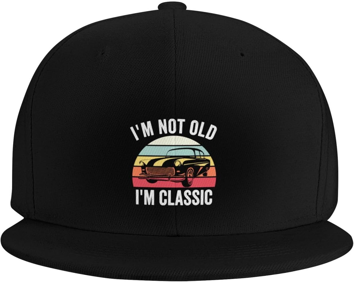 ZRCAIFU Classic Flat Bill Cap for Men Women