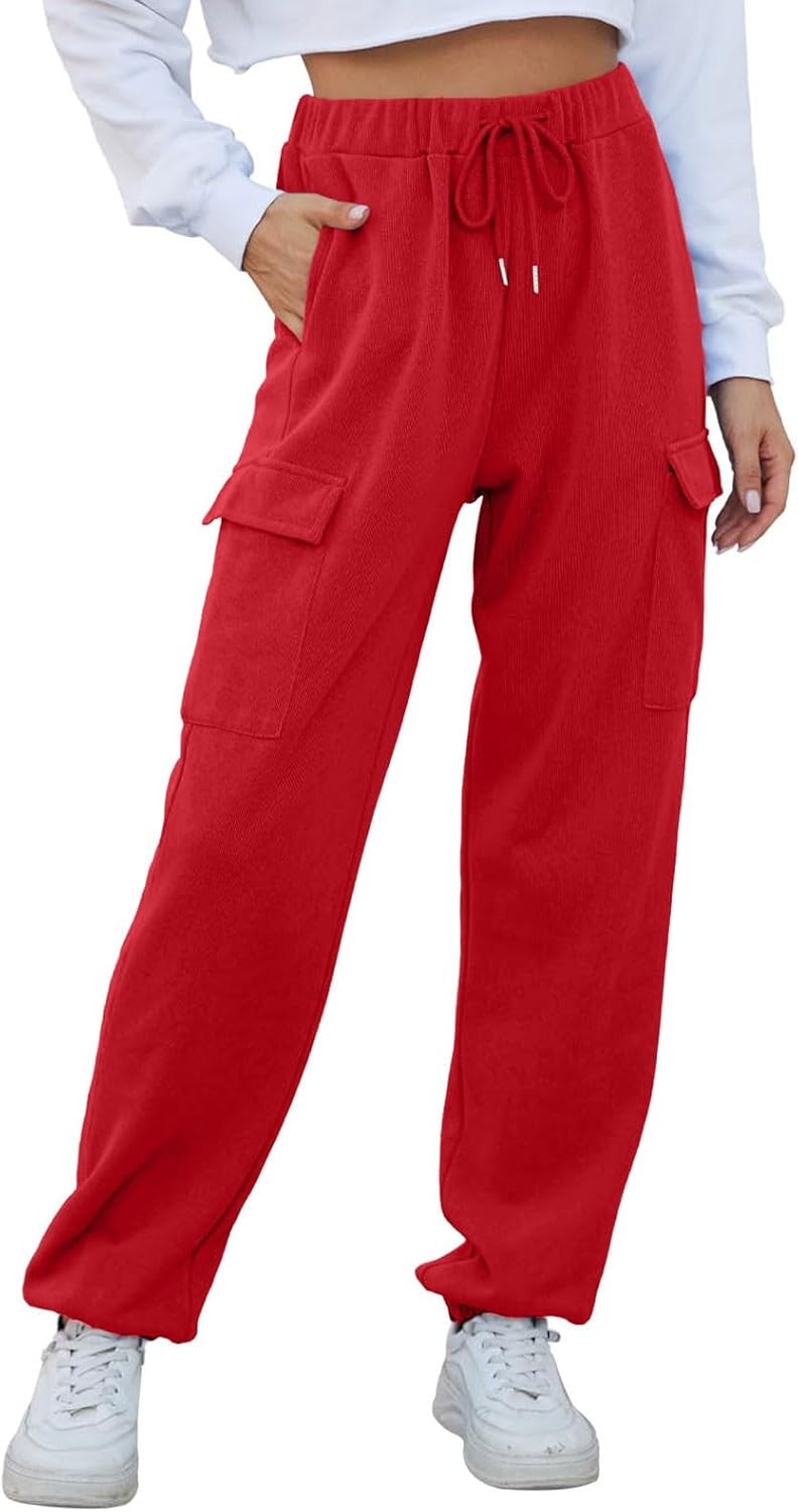 High Waist Cargo Drawsamp sweatpants for Women