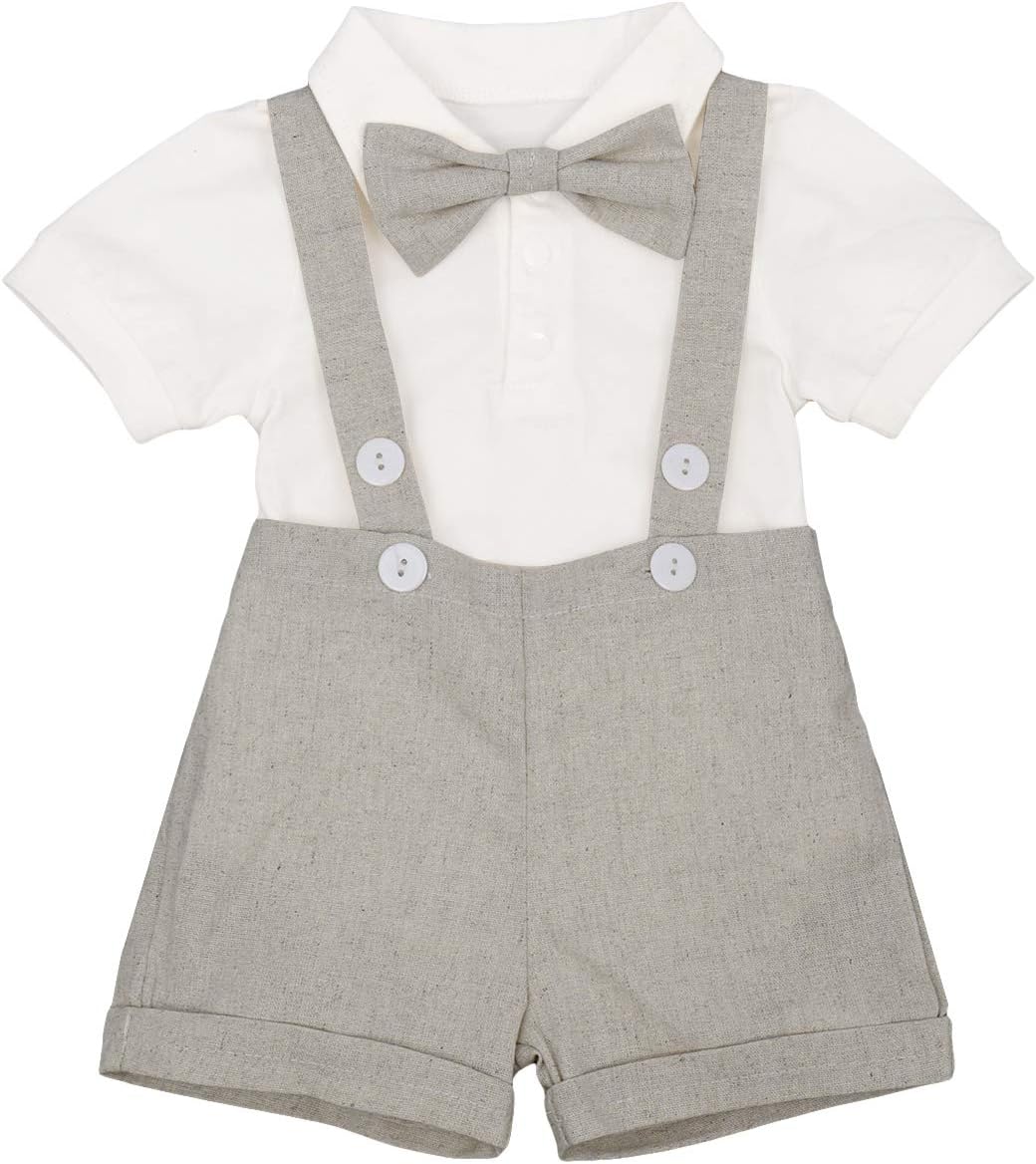 Baby Boys Formal Tuxedo Suit Set for Weddings Baptisms Party Elegance