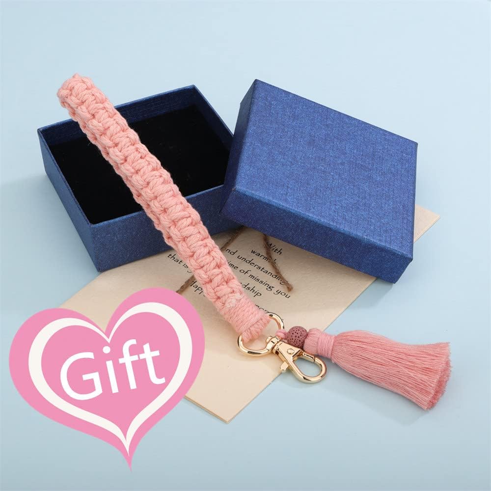 Eco-Friendly Macrame Keychain for Women