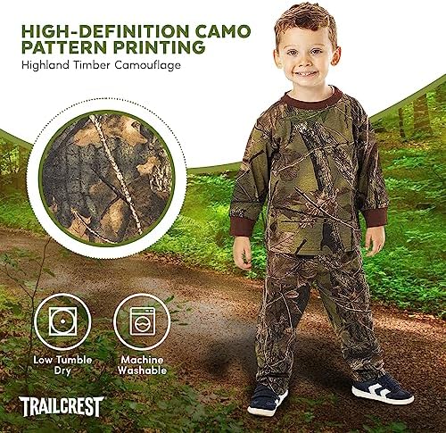 TrailCrest Toddler Camo Outfit for Boys