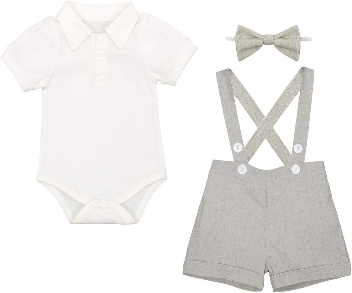 Baby Boys Formal Tuxedo Suit Set for Weddings Baptisms Party Elegance