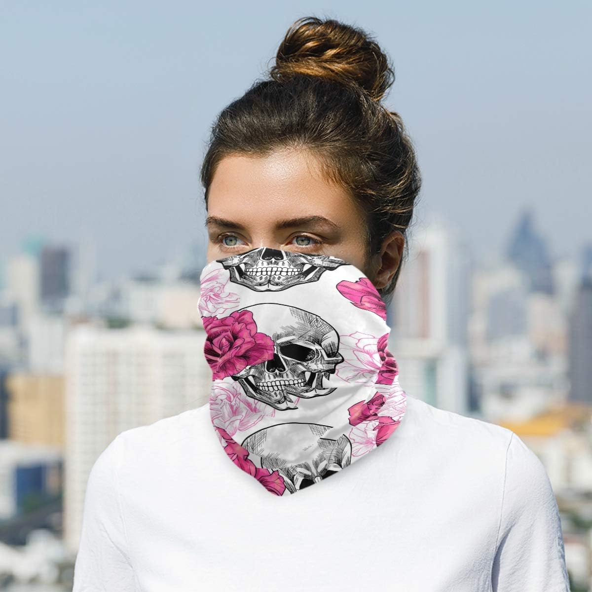 My Little Nest Unisex Skull Rose Balaclava Mask