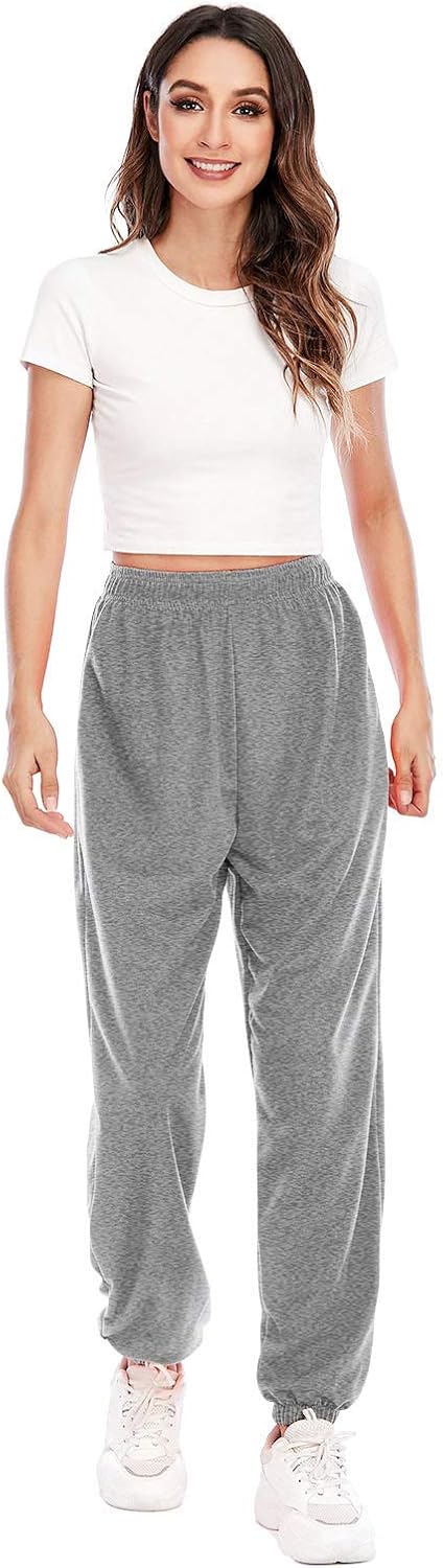 High-Waisted Pocketed Sweatpants for Teen Girls