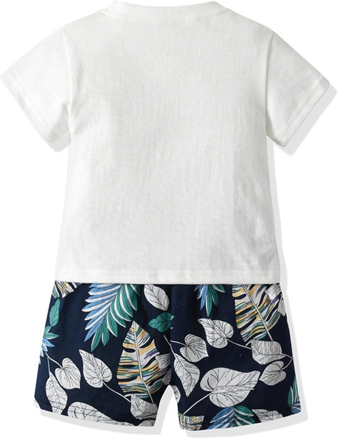 mal kids boys island print 2024 summer t-shirt set