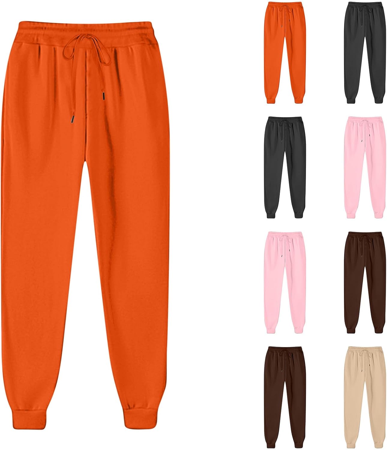High-Waisted Drawstring Sweatpants