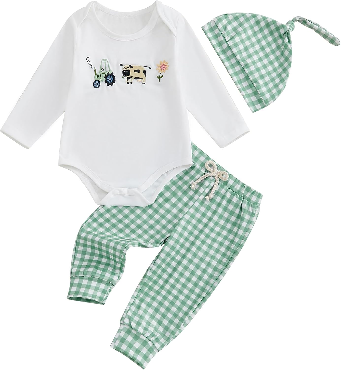 Plaid Romper for Newborn Boys - Trendy Cozy