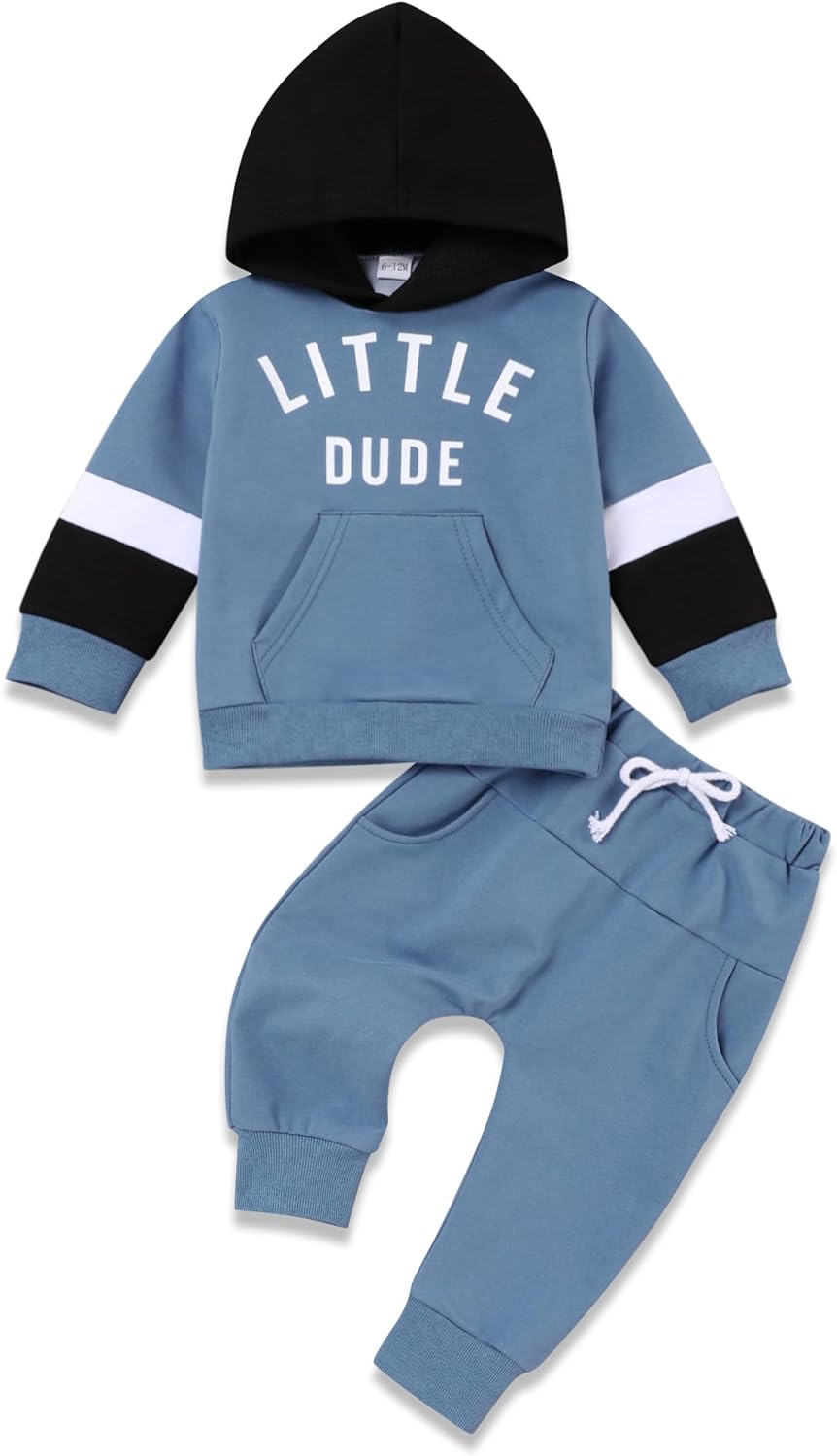 Warm Cozy Toddler Boys Autumn Sweatsuit
