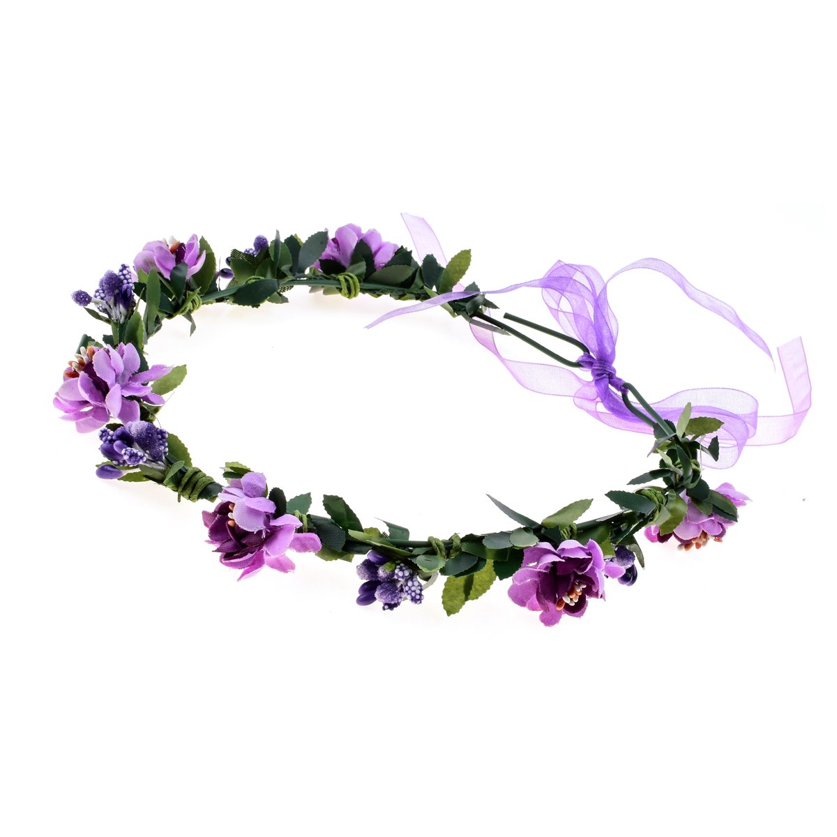 Love Sweety - Floral Crown Headband Purple
