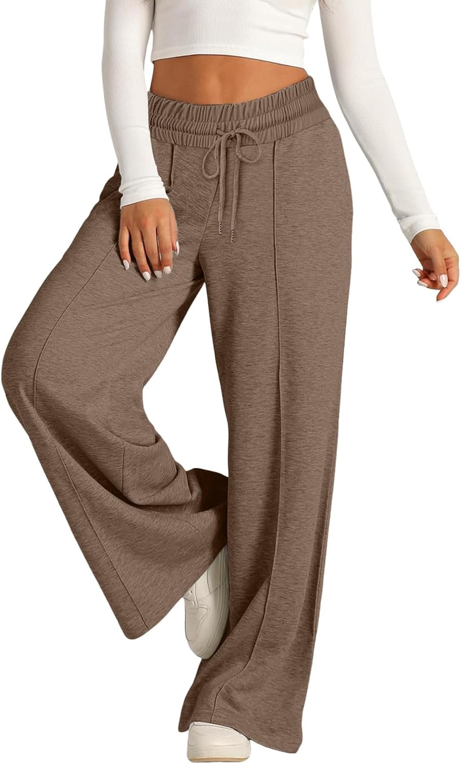 Elastic Wide Leg sweatpants for women extra comfortable and stylish