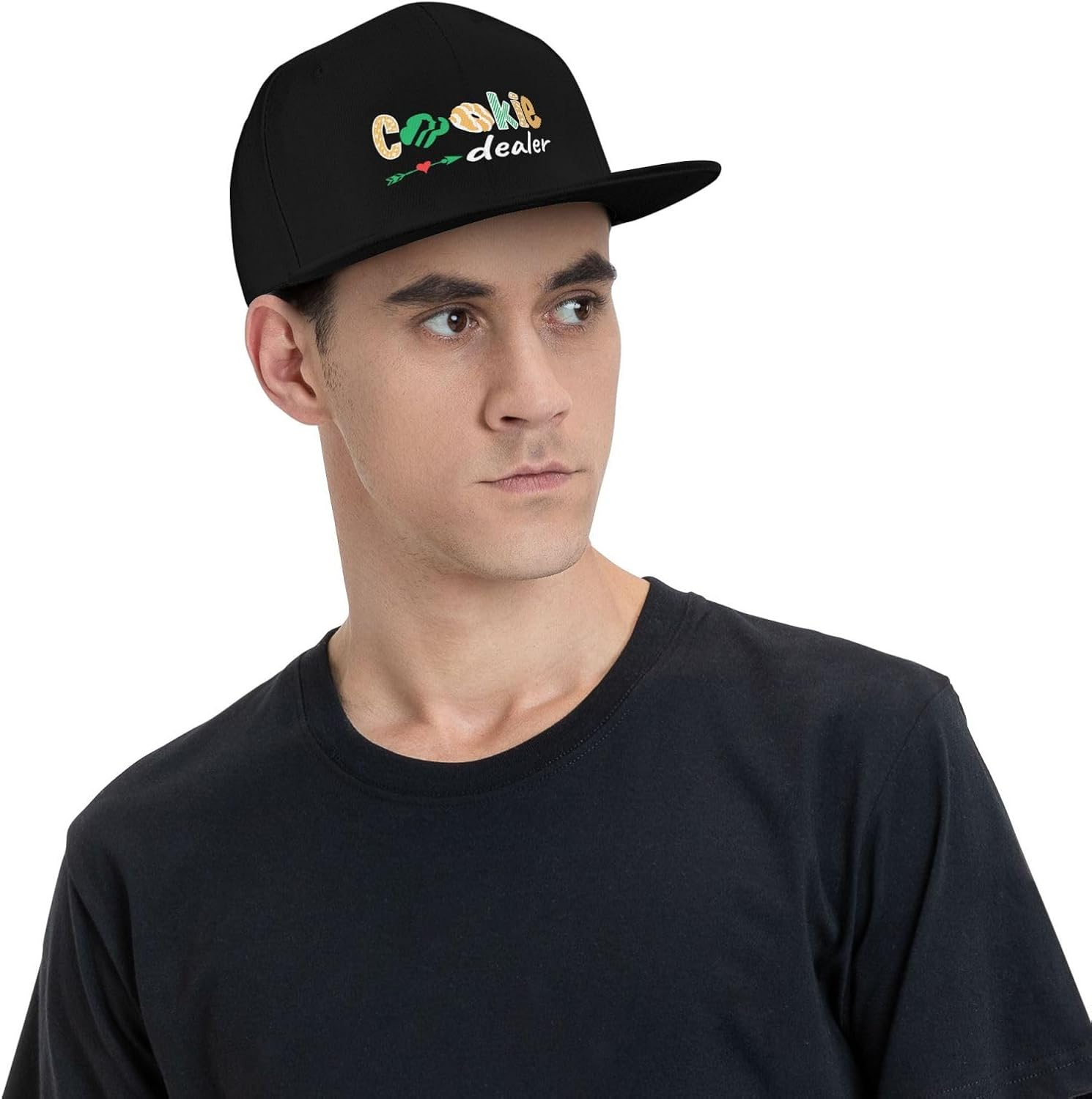 Cookie Dealer Flat Bill Cap Black