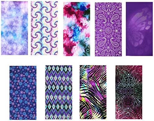 KALILY12PCS Face Shield Headwrap in Microfiber for Comfort and Style