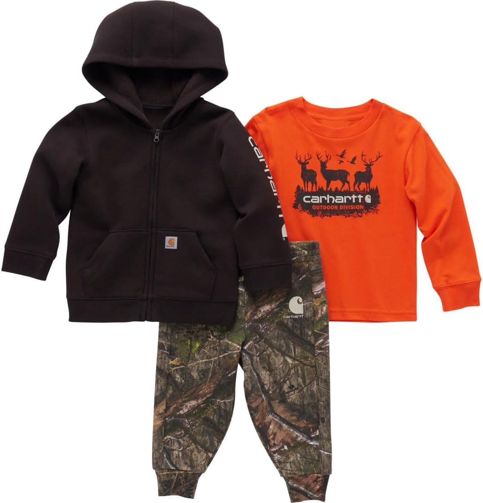 Carhartt Kidss CG8948 Long-Sleeve T-shirt Set Mossy Oak