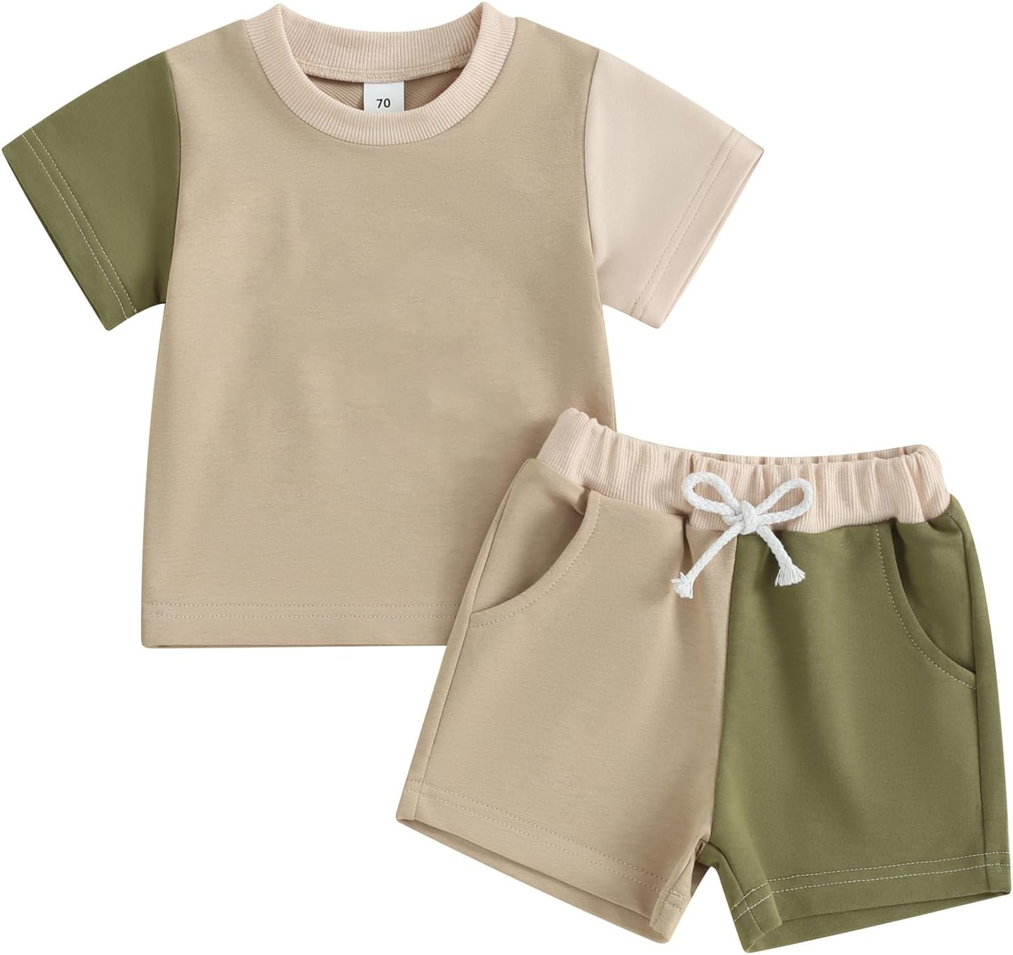 FIOMVA Toddler 4th of July Set - T-Shirts Shorts for Boys