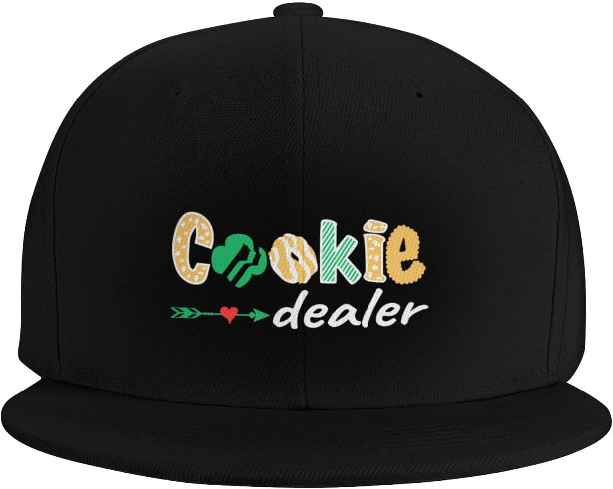 Cookie Dealer Flat Bill Cap Black