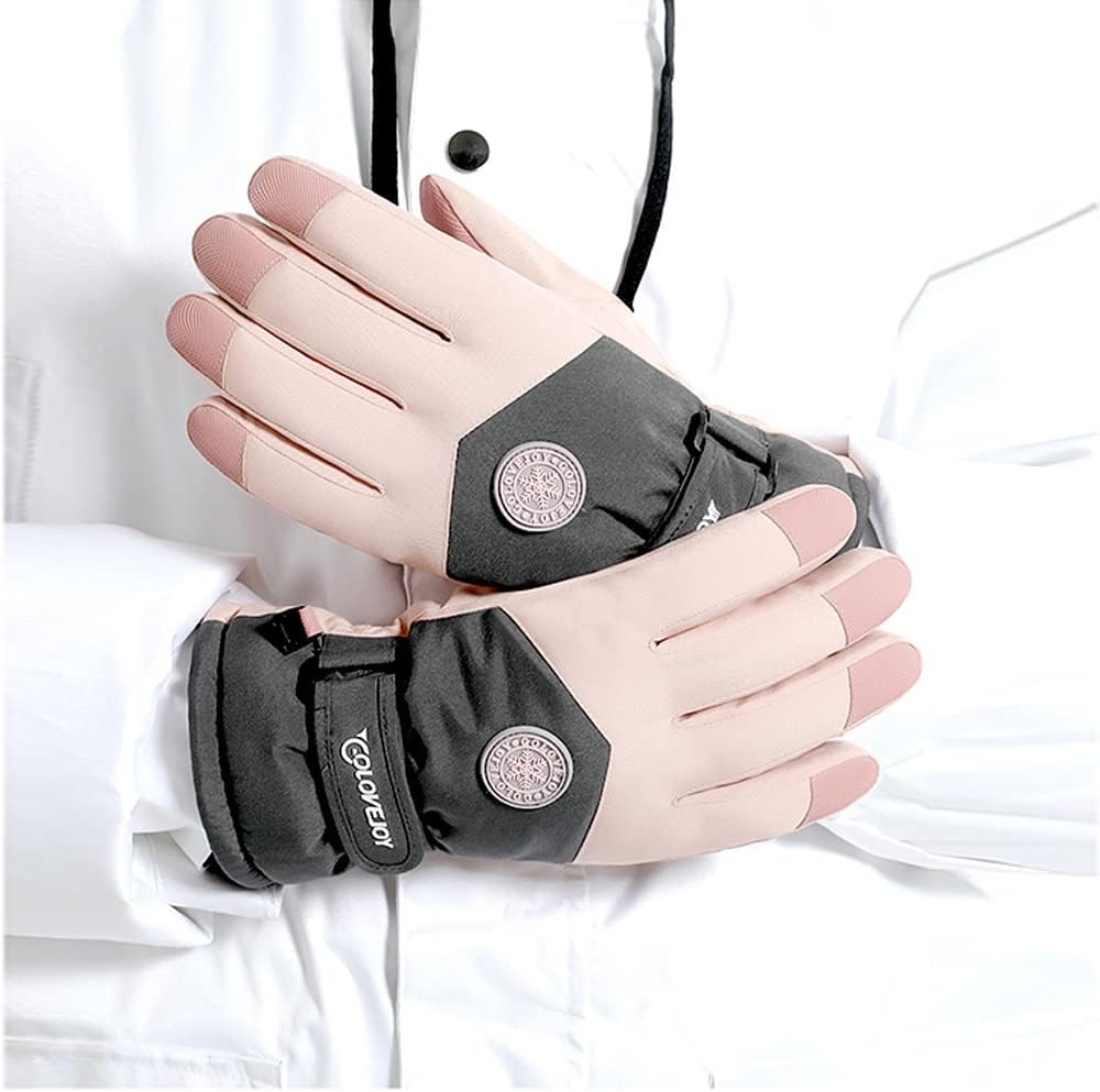 ZJRXM Touch-Screen Anti-Slip Snowboard Gloves Waterproof Warm for Men Women